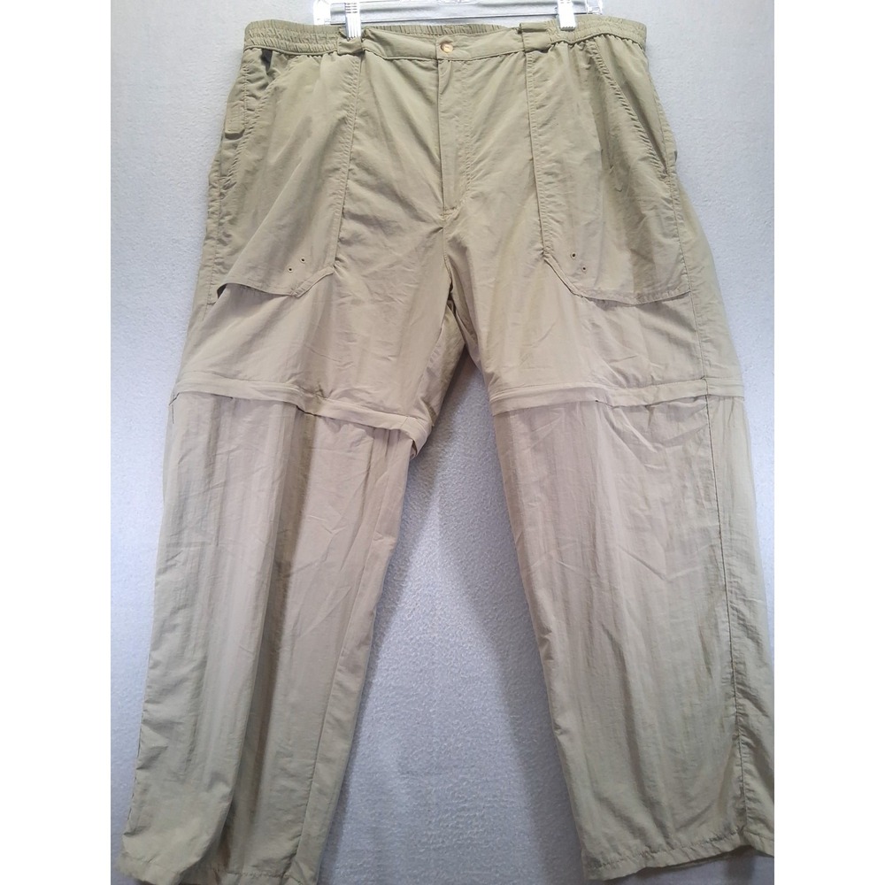 World Wide Sportsman Men's‎ Convertable 2-1 Pants Size XLx30 Light Green Pockets